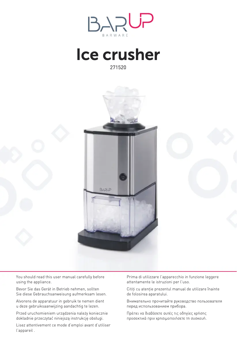 Page 1 de la notice Manuel utilisateur Hendi 271520