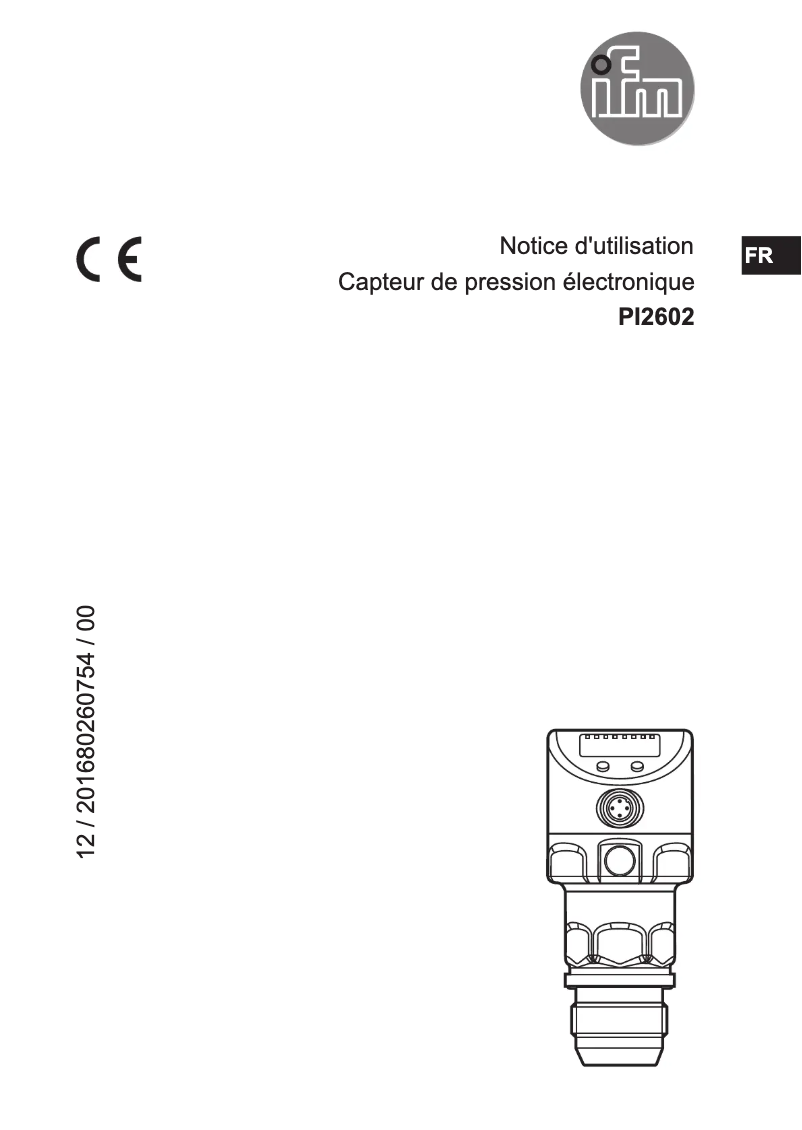 Image de la première page du manuel de l'appareil PI2602