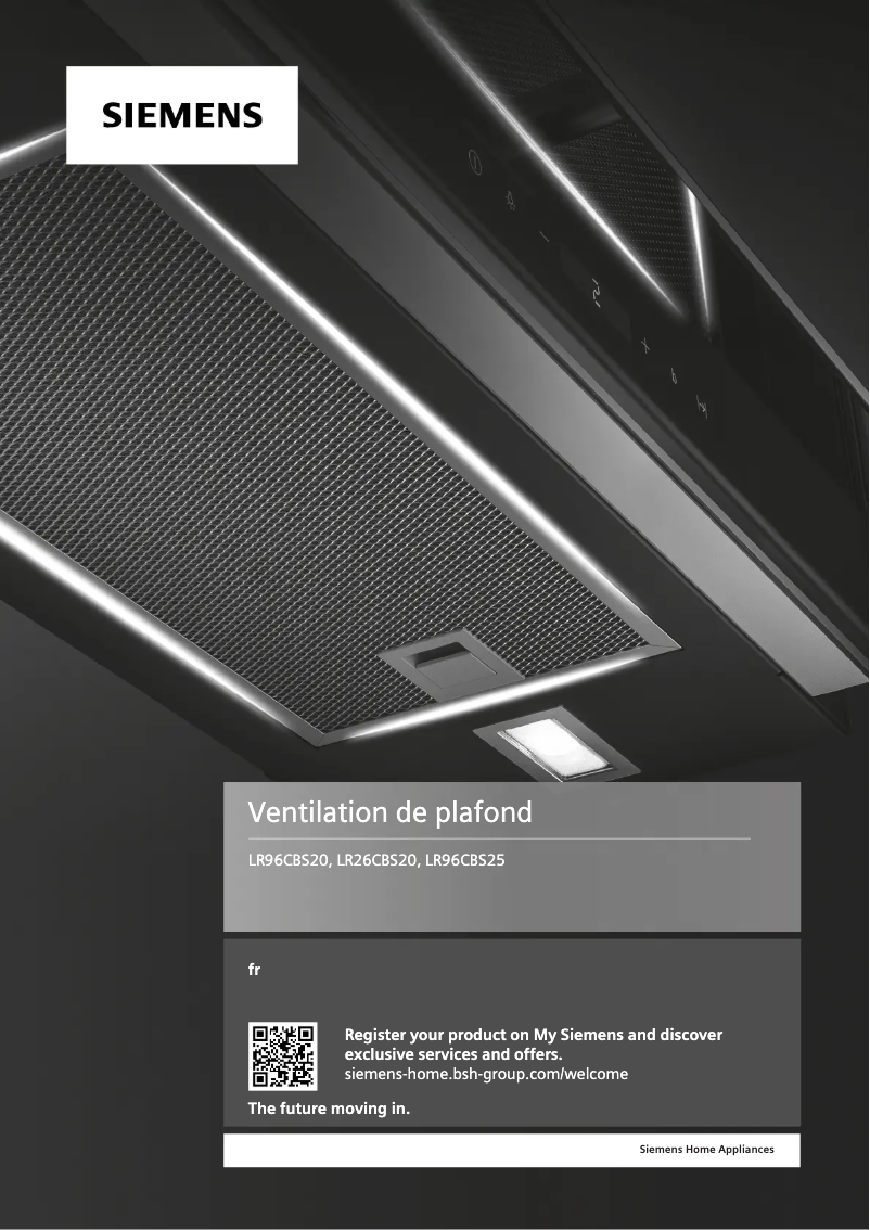 Page n°1 - Manuel utilisateur Siemens iQ500 LR26CBS20