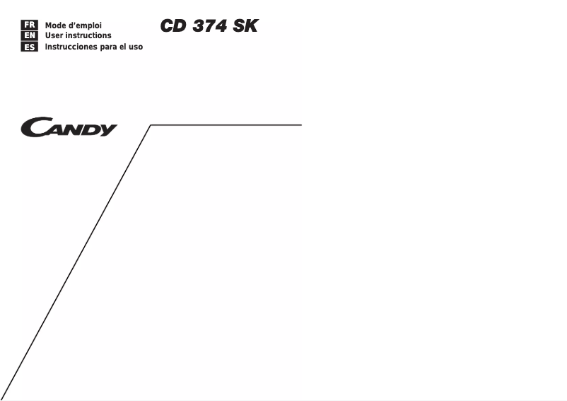 Image de la première page du manuel de l'appareil CD 374 SK