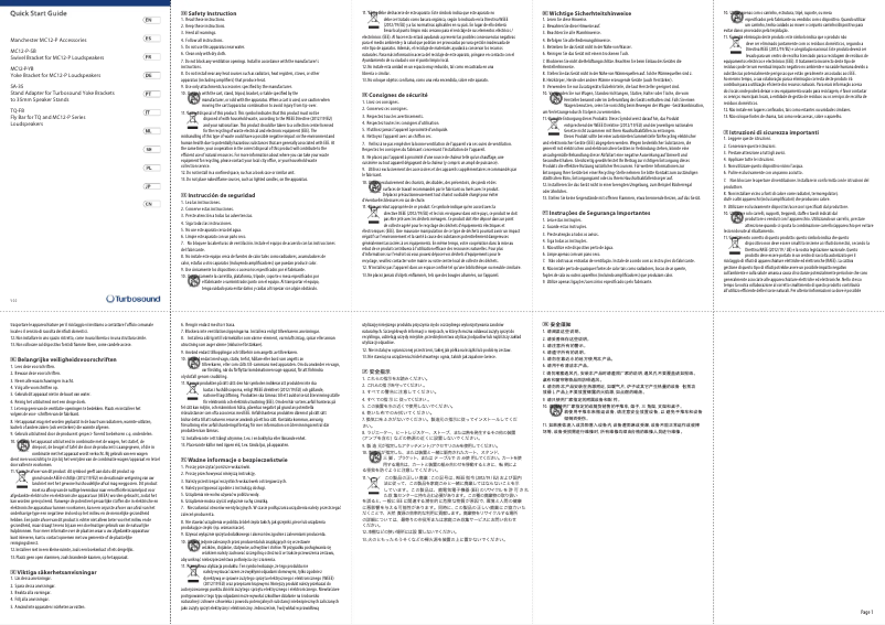 Image de la première page du manuel de l'appareil TQ-FB