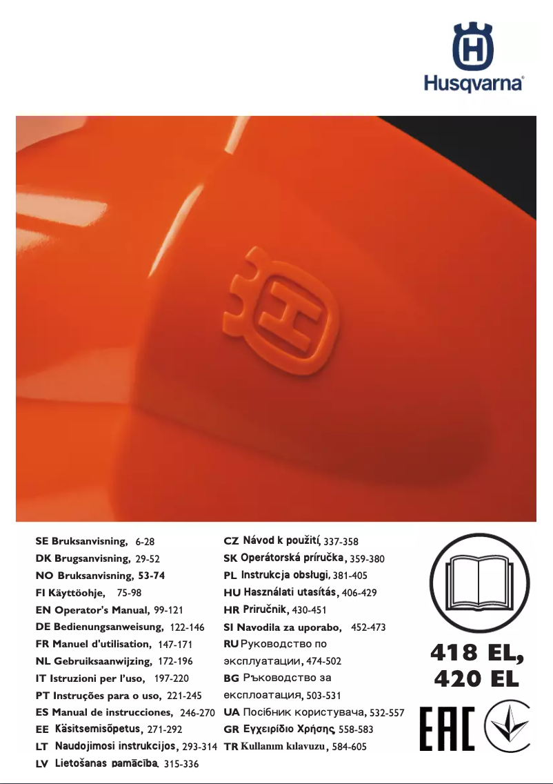 Image de la première page du manuel de l'appareil 418EL