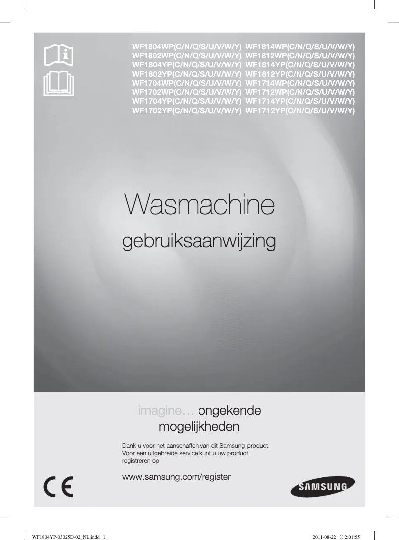 Page 1 de la notice Manuel utilisateur Samsung WF1804YPC2