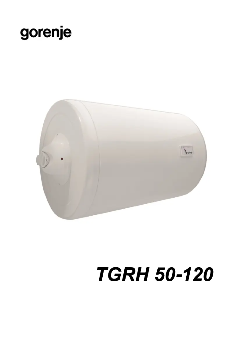 Page n°1 - Manuel utilisateur Gorenje TGRH100