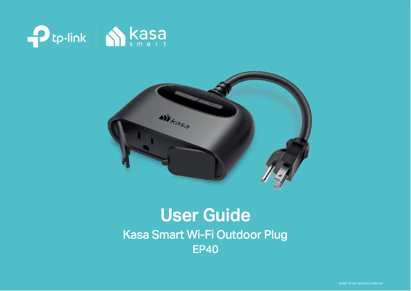 Page n°1 - Manuel utilisateur TP-Link Kasa EP40