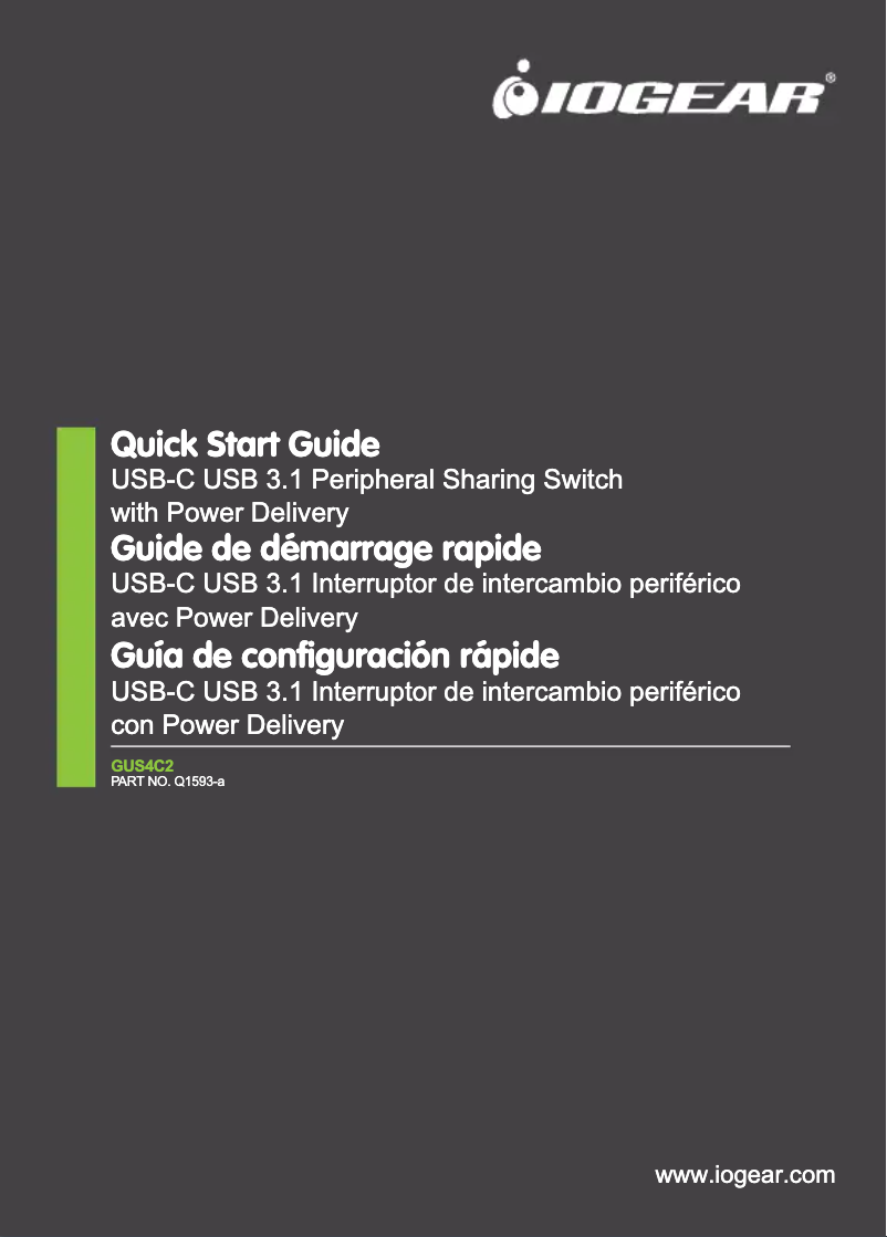 Page n°1 - Manuel utilisateur iogear GUS4C2