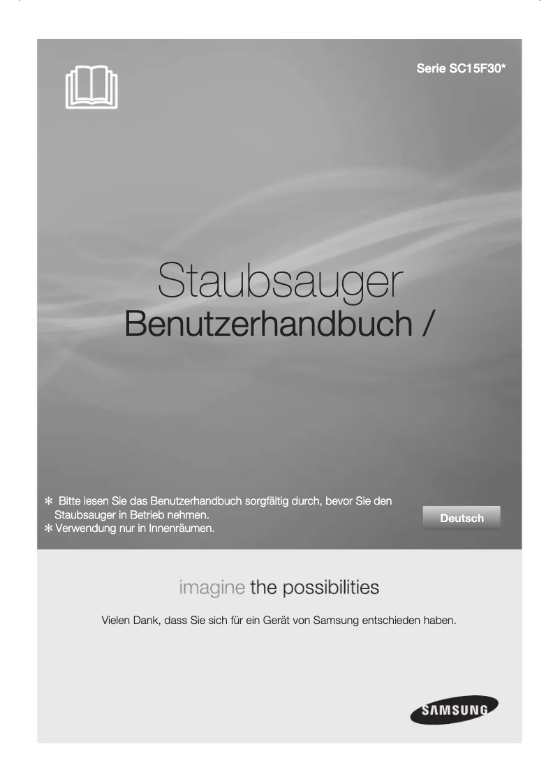 Page 1 de la notice Manuel utilisateur Samsung SC15F30WG