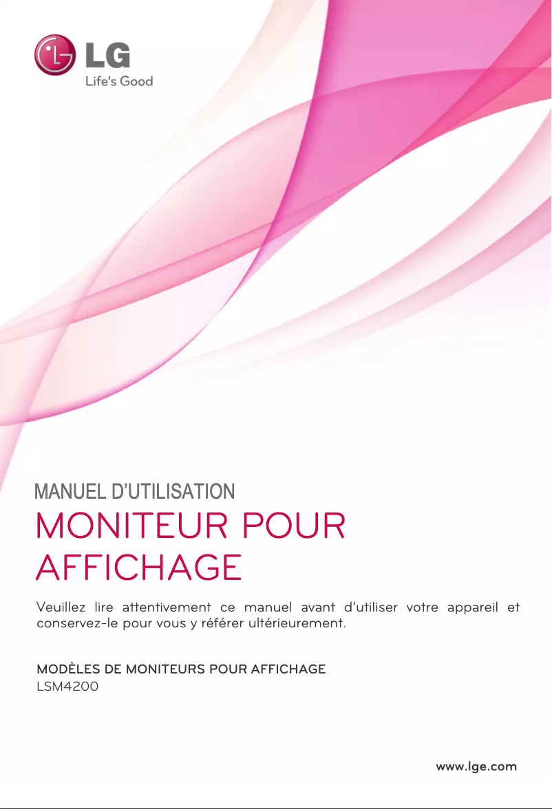 Image de la première page du manuel de l'appareil LSM4200