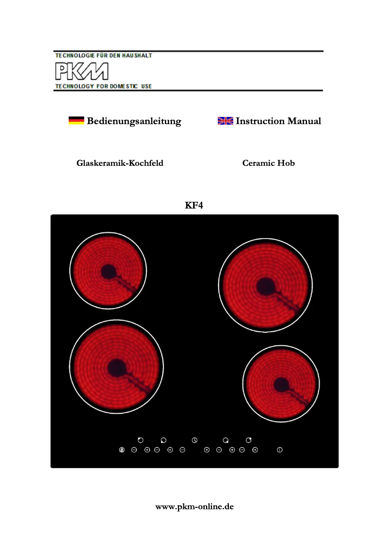 Page 1 de la notice Manuel utilisateur PKM KF4