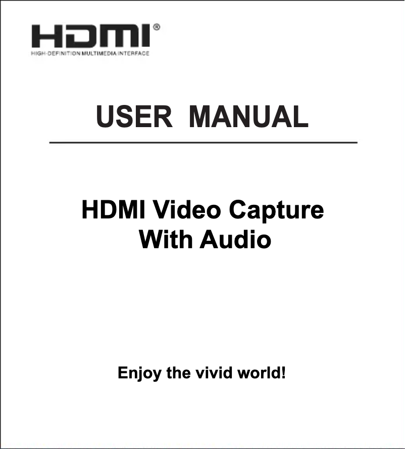 Page n°1 - Manuel utilisateur ANDYCINE U2H42