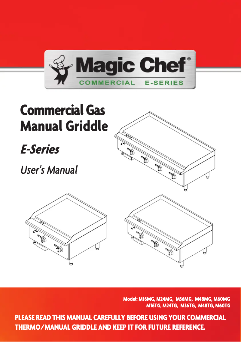 Página 1 del manual Manual de usuario Magic Chef M48MG