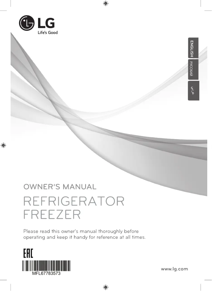 Page n°1 - Manuel utilisateur LG GR-F419SLQK