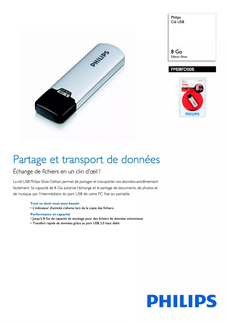 Image de la première page du manuel de l'appareil FM08FD00B