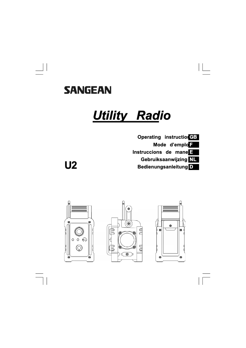 Image de la première page du manuel de l'appareil U-2