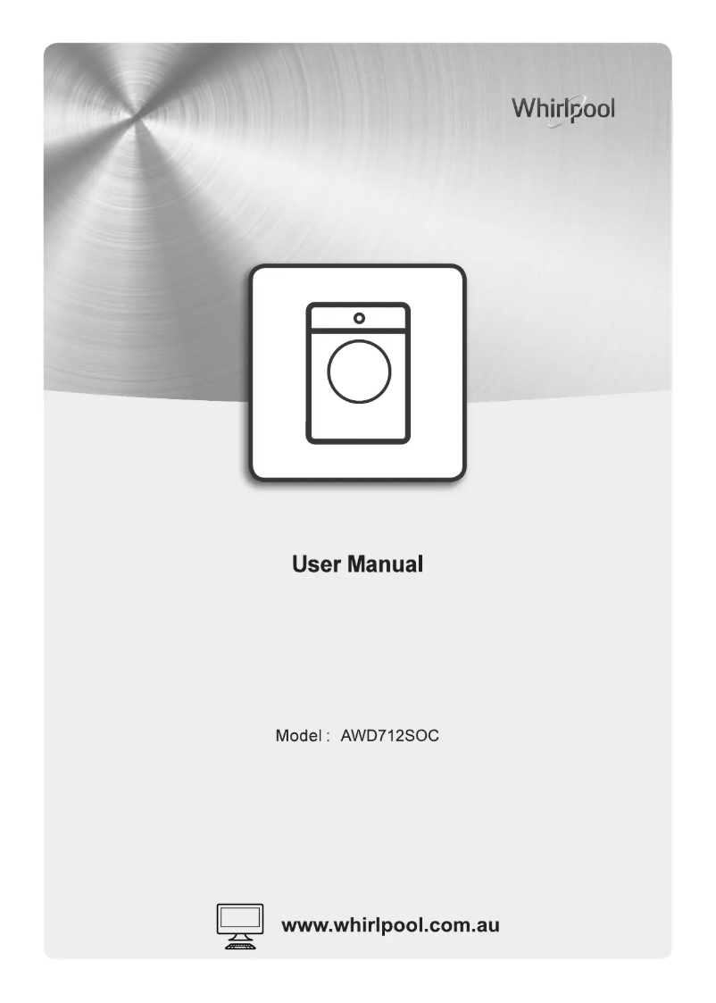 Image de la première page du manuel de l'appareil AWD712SOC