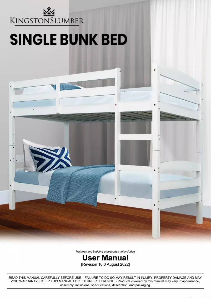 Página 1 del manual Manual de usuario Kingston Slumber FURBBDKNGA11W