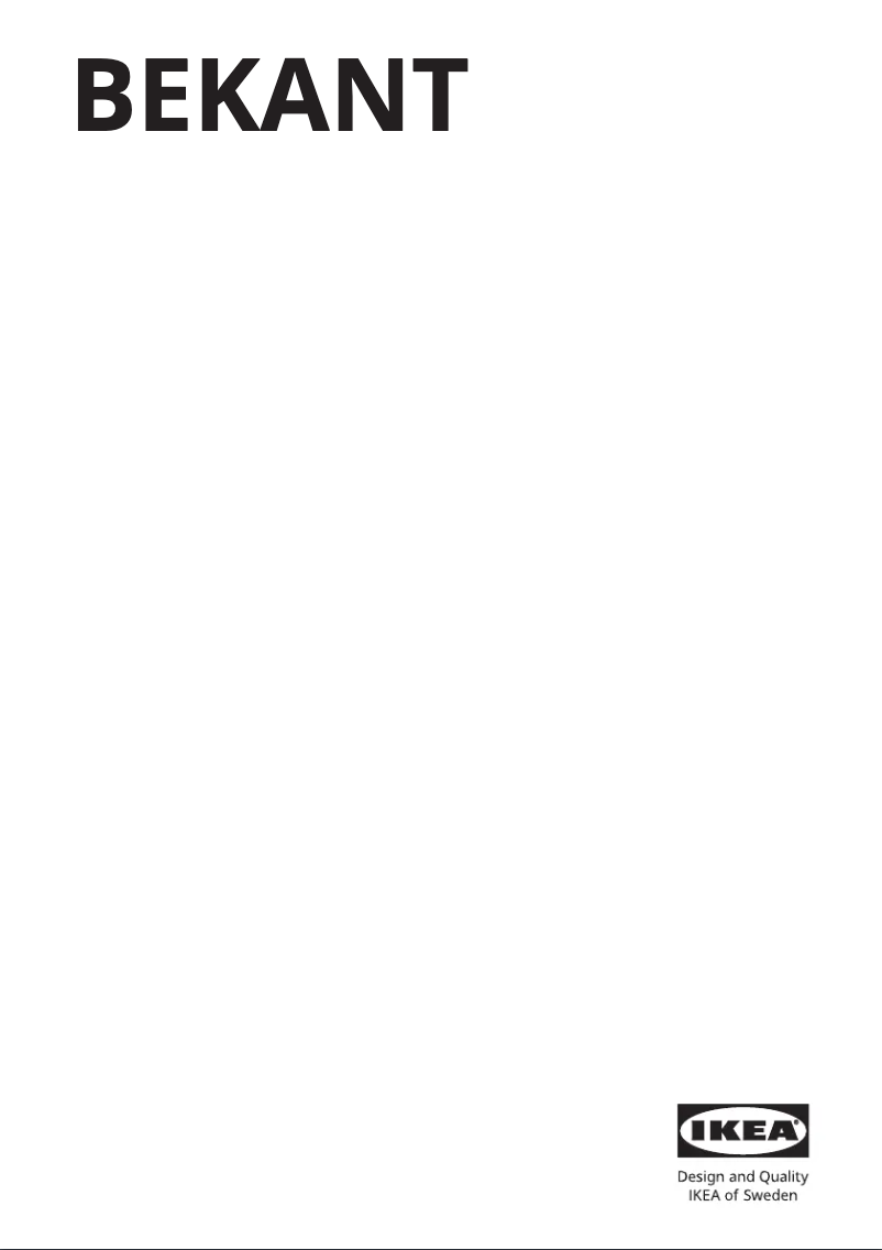 Image de la première page du manuel de l'appareil BEKANT 002.632.18