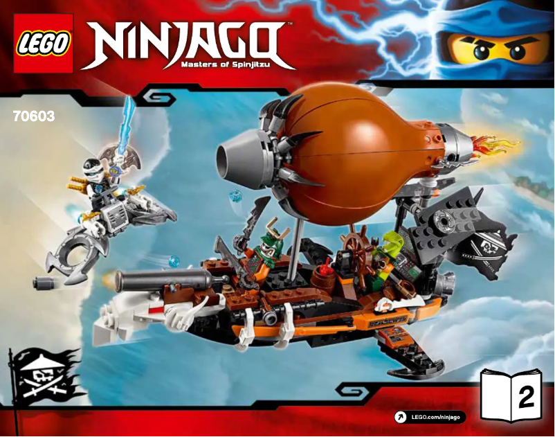 Page 1 de la notice Manuel utilisateur Lego Ninjago 70603