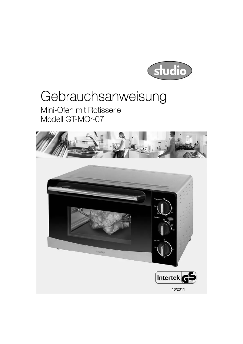 Page 1 de la notice Manuel utilisateur Studio GT-MOR-07