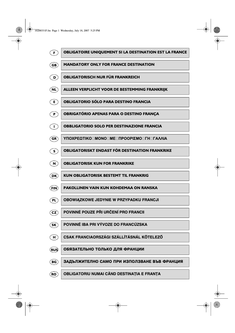 Page 1 de la notice Manuel utilisateur Whirlpool ARG 731/A+