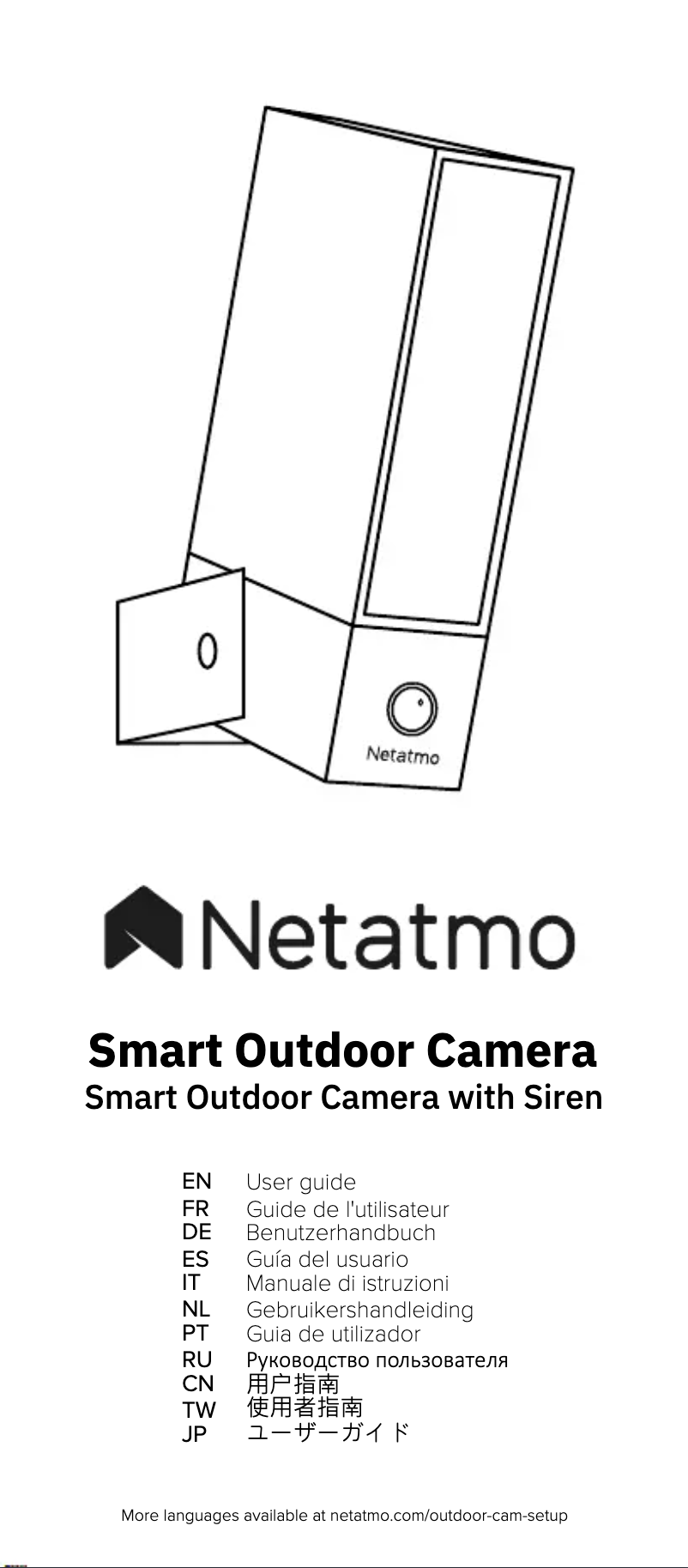 Página 1 del manual Manual de usuario Netatmo Smart Outdoor Camera