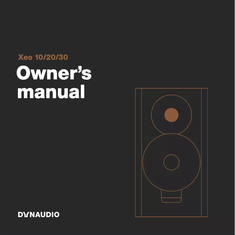 Page n°1 - Manuel utilisateur Dynaudio Xeo 20