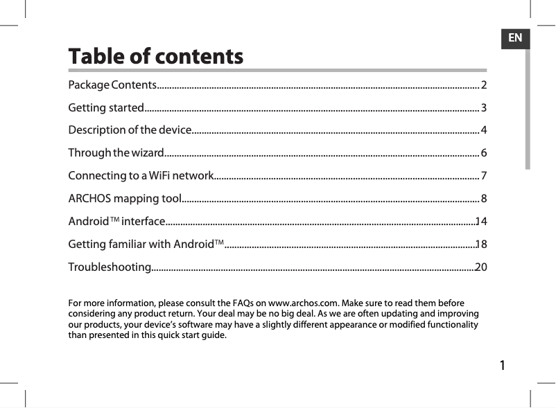 Image de la première page du manuel de l'appareil Gamepad