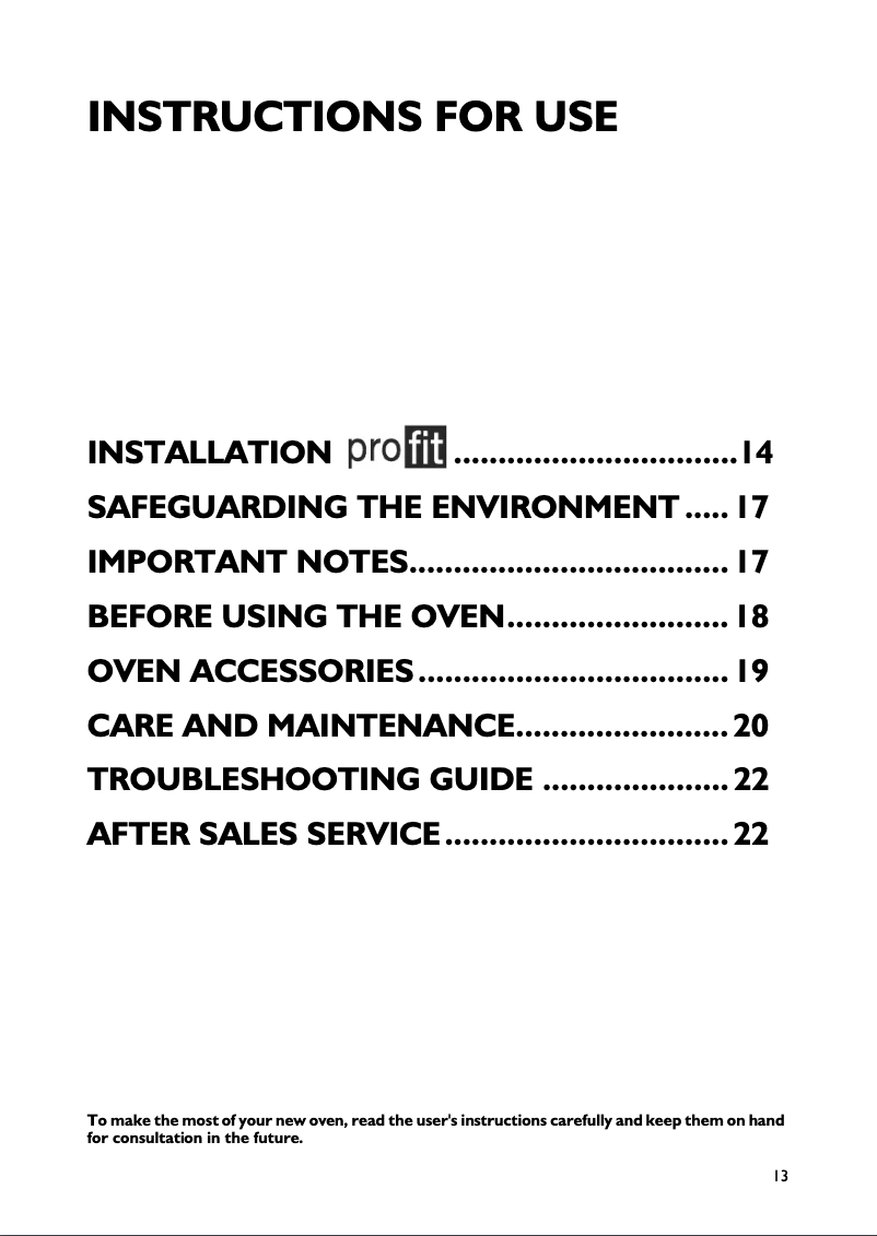 Página 1 del manual Manual de usuario Ignis AKS 144