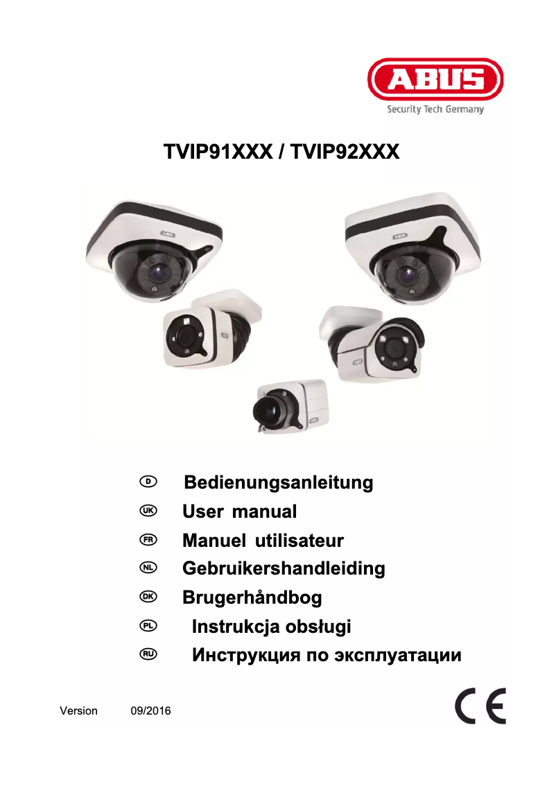 Image de la première page du manuel de l'appareil TVIP91600