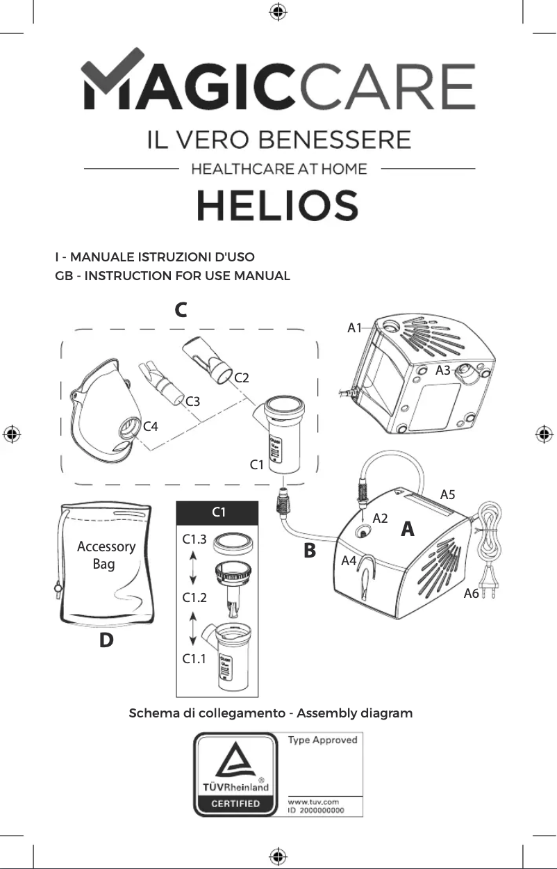 Page 1 de la notice Manuel utilisateur Magic Care Helios