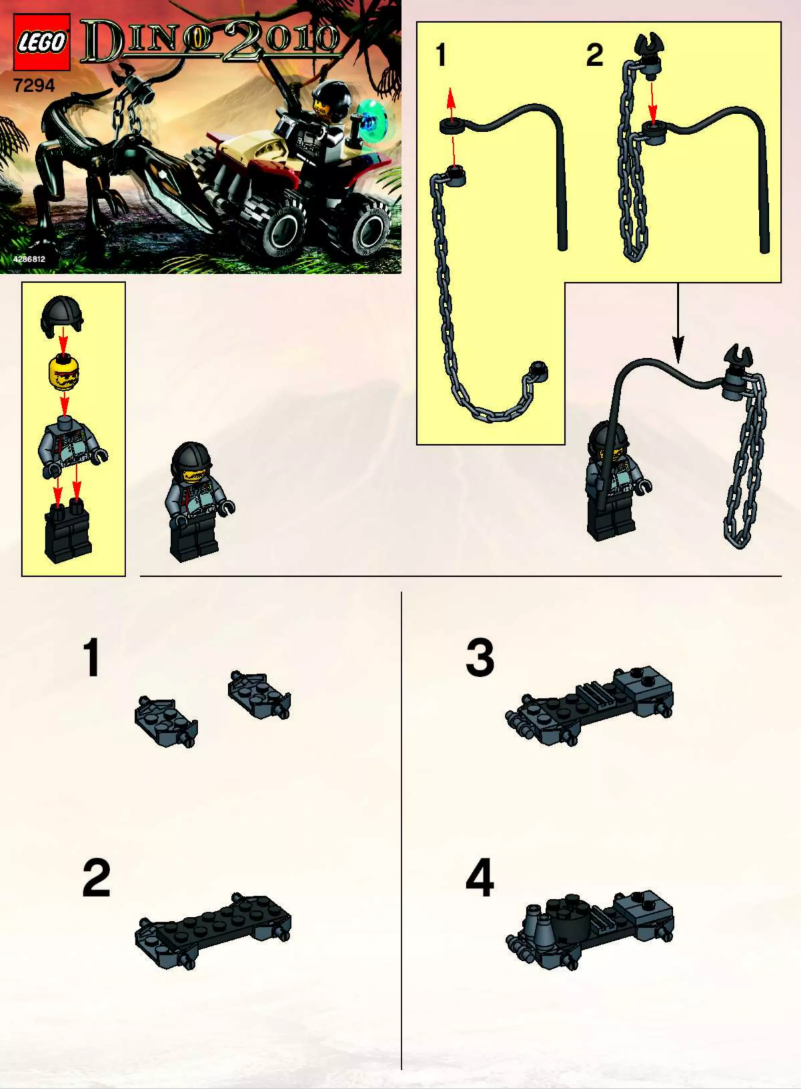 Page 1 de la notice Manuel utilisateur Lego Dino 7294