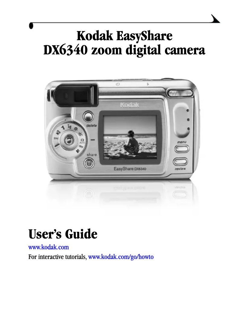 Page 1 de la notice Manuel utilisateur Kodak EasyShare DX6340 Zoom