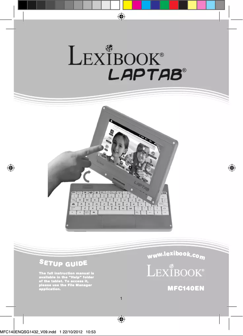 Page n°1 - Guide d'installation Lexibook LapTab MFC140EN