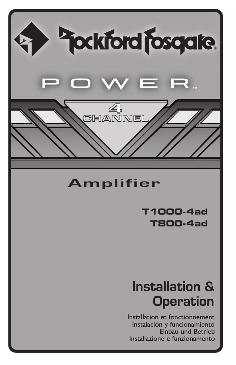 Image de la première page du manuel de l'appareil Power T1000-1bdCP