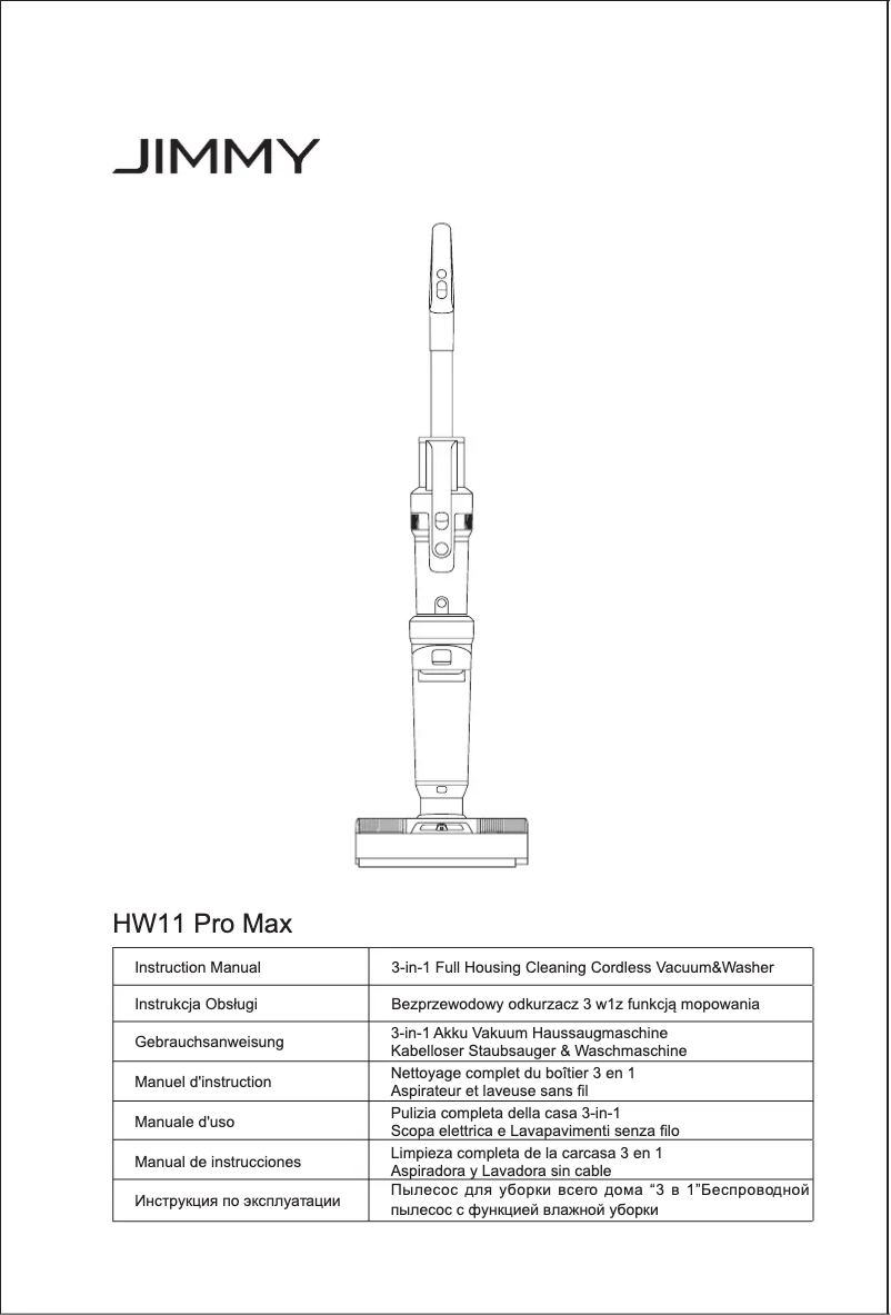 Page 1 de la notice Manuel utilisateur JIMMY HＷ11 Pro Max