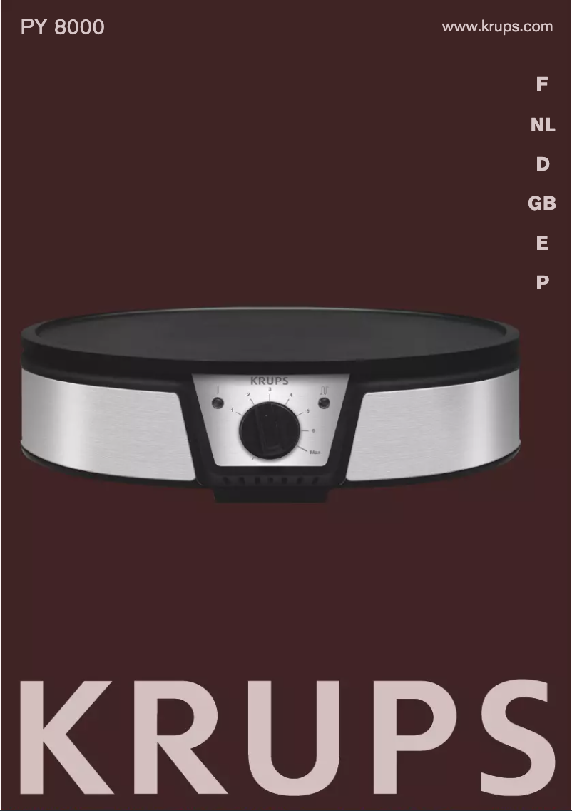 Page n°1 - Manuel utilisateur Krups Expert PY8000