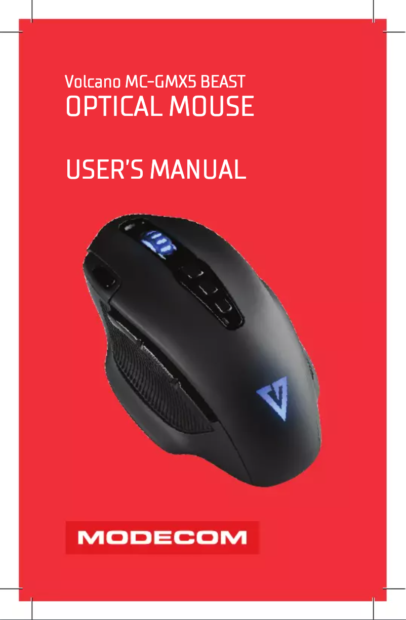 Page n°1 - Manuel utilisateur ModeCom Volcano MC-GMX5 BEAST