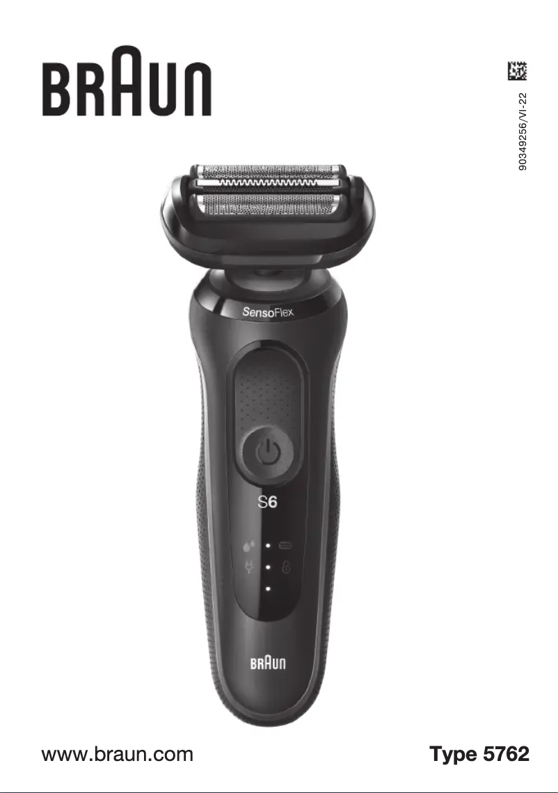 Page 1 de la notice Manuel utilisateur Braun Series 6 5762
