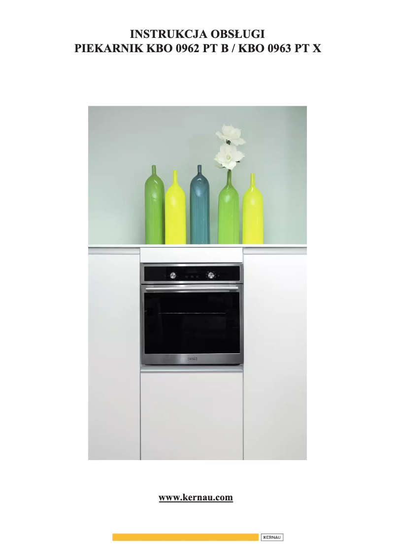 Page 1 de la notice Manuel utilisateur Kernau KBO0962PTB