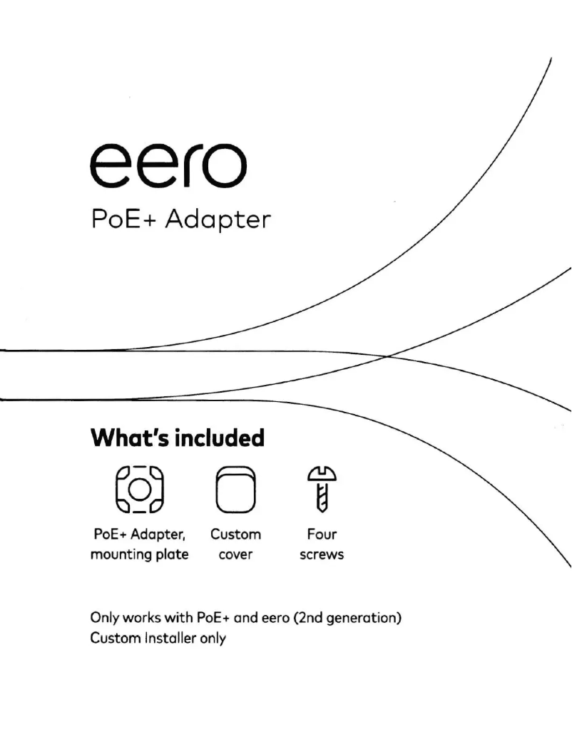 Page n°1 - Manuel utilisateur Eero PoE+ Adapter