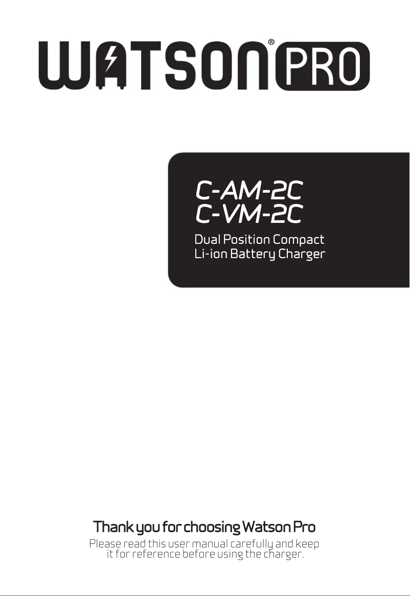 Page n°1 - Manuel utilisateur Watson C-VM-2C