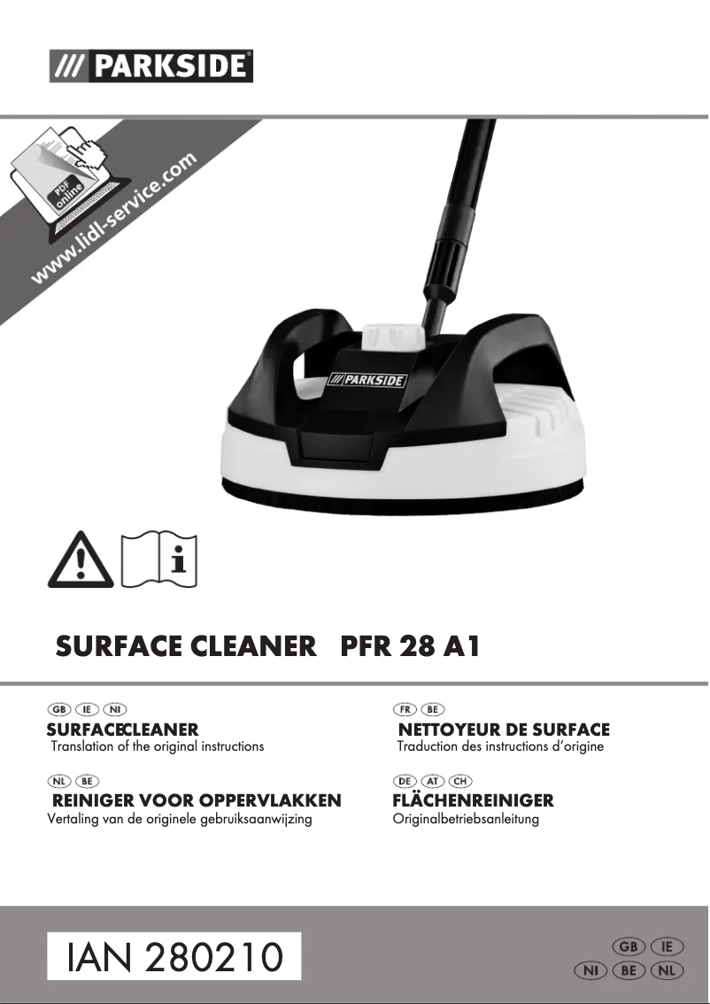 Image de la première page du manuel de l'appareil PFR 28 A1