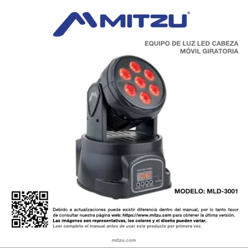Page n°1 - Manuel utilisateur Mitzu MLD-3001
