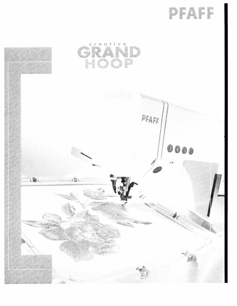 Image de la première page du manuel de l'appareil creative grand hoop