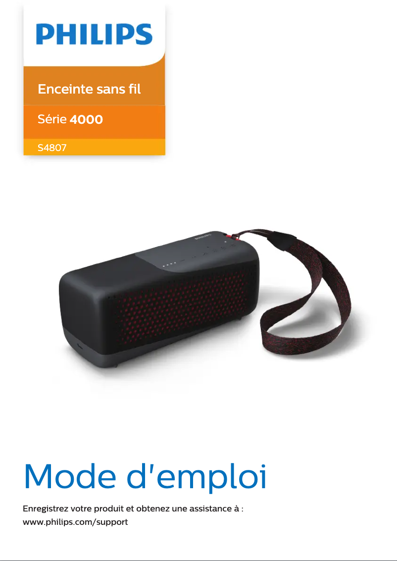 Page n°1 - Manuel utilisateur Philips TAS4807