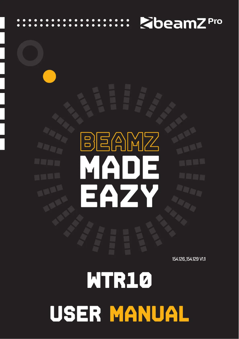 Page 1 de la notice Manuel utilisateur BeamZ WTR10-5