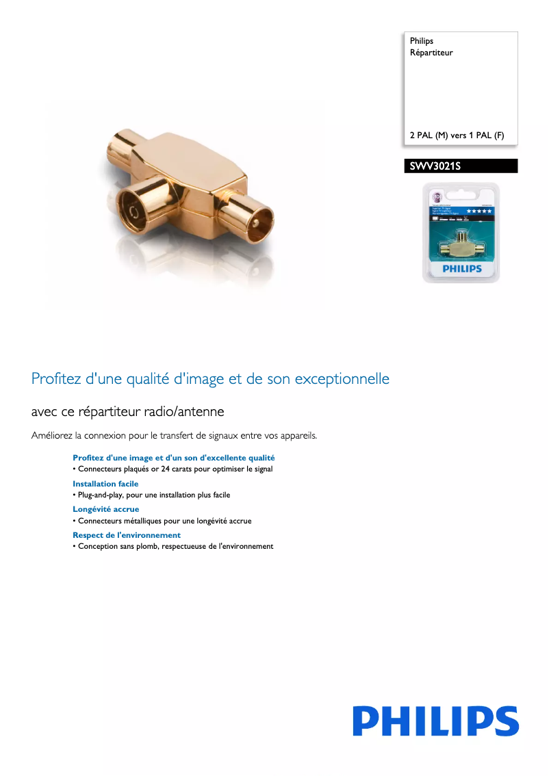 First page image of the manual for SWV3021S