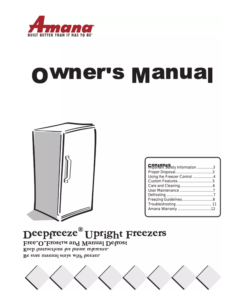Image de la première page du manuel de l'appareil AFU1201AW