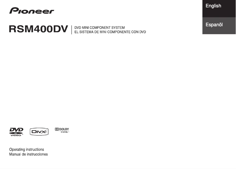 Image de la première page du manuel de l'appareil X-RSM400DV