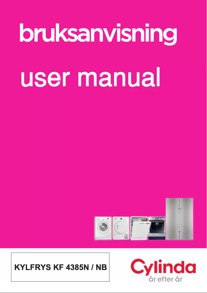Page 1 de la notice Manuel utilisateur Cylinda KF 4385N SV